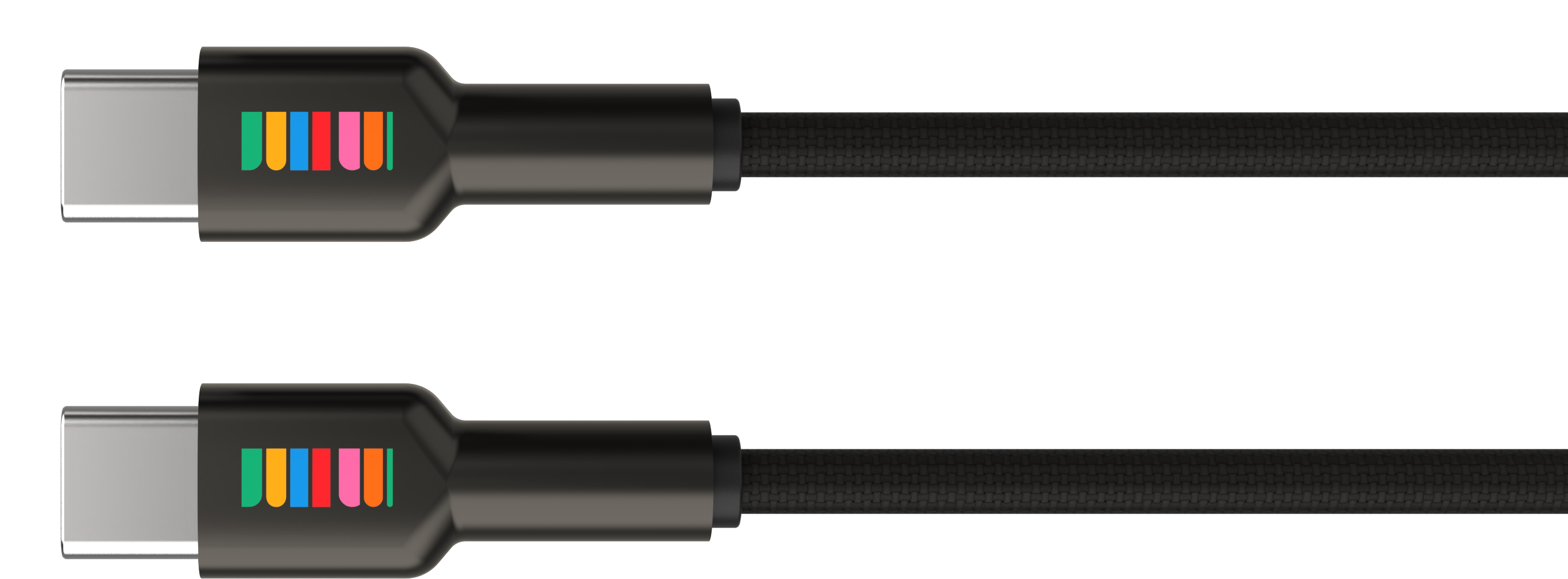 USB-C to USB-C Braided 2m Cable - Black
