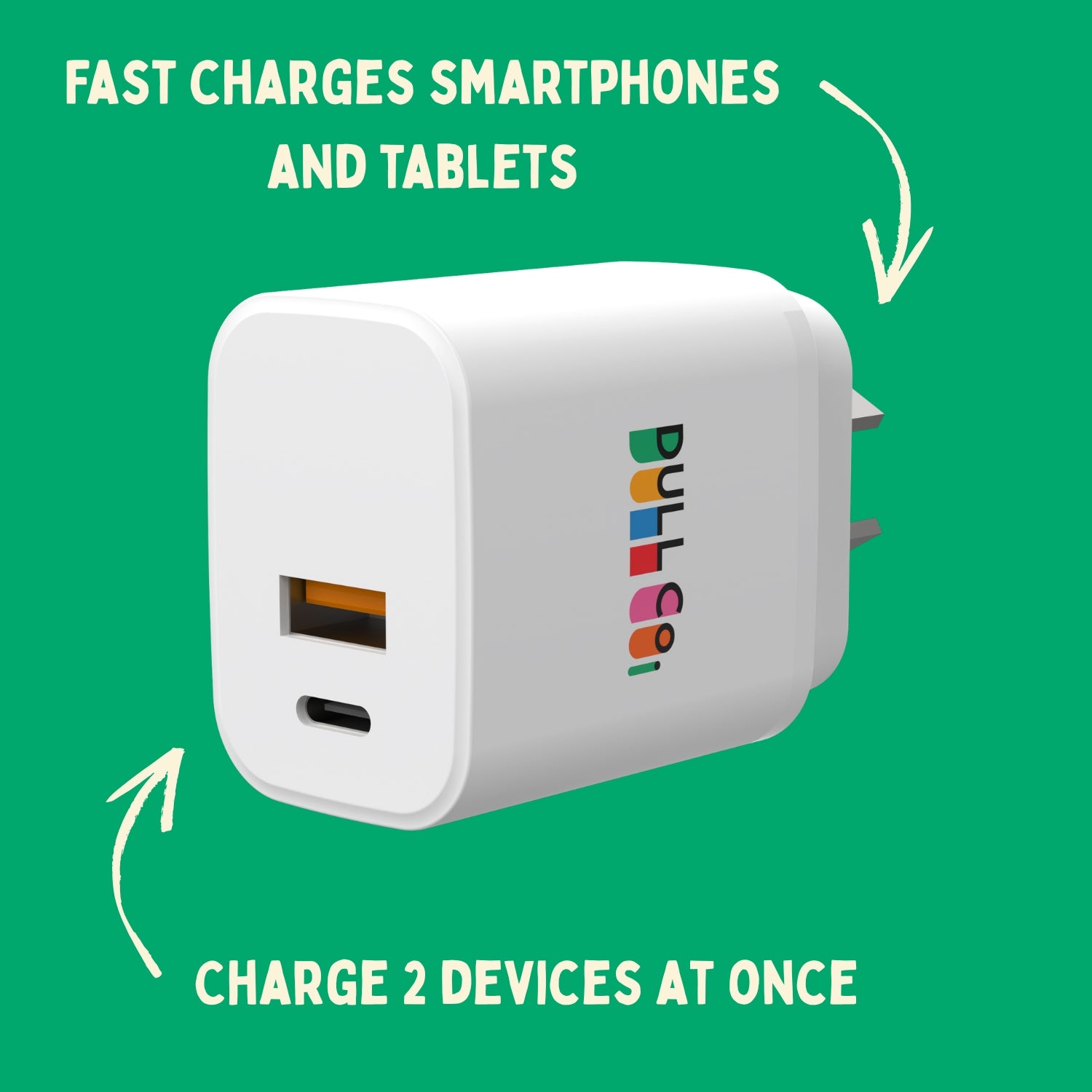 35W Dual Port Wall Charger with Cable