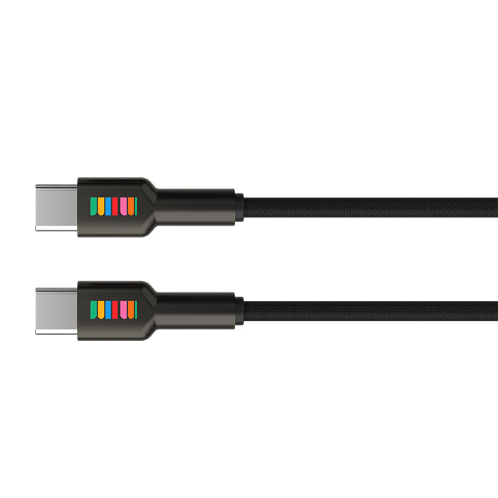 USB-C to USB-C Braided 1m Cable - Black