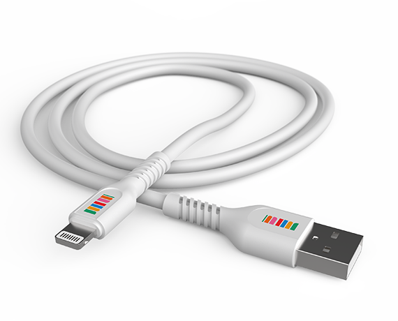 USB-A to Lightning 1m Cable - White